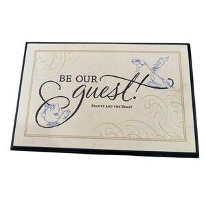 Hallmark X Disney Beauty And The beast Plaque ‘Be Our Guest’